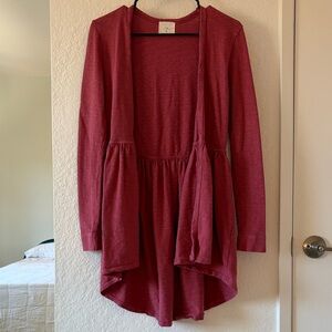 T.La Vibrant Pink Knit Cardigan